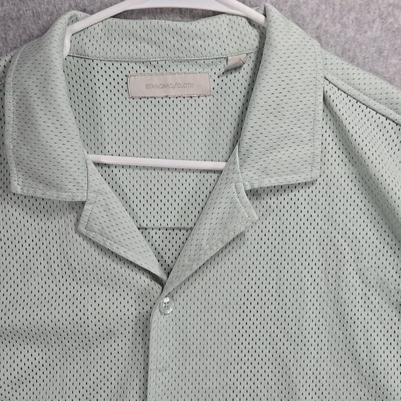Standard Cloth UO Shirt Camp Mesh Cotton Small Breathable - Picture 2 of 12